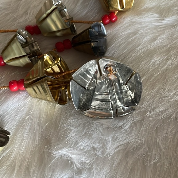 Vintage Door Bell Hanging Christmas Decor soup Can Lid Old Christmas Bells - Picture 5 of 7